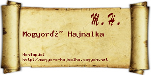 Mogyoró Hajnalka névjegykártya